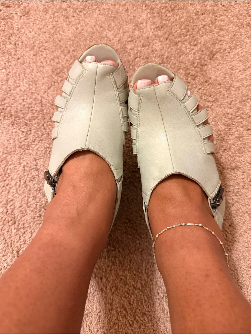 Women’s Colonial Madness Mint Green Wedge Sandals